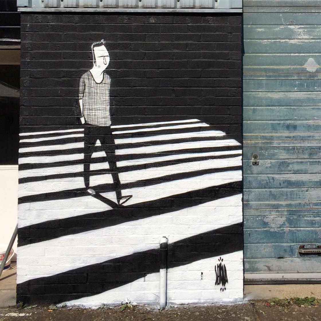 The positive and poetic street art creations by Alex Senna