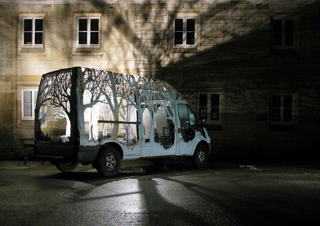 This artist transforms abandoned scrap metal into delicate plants!