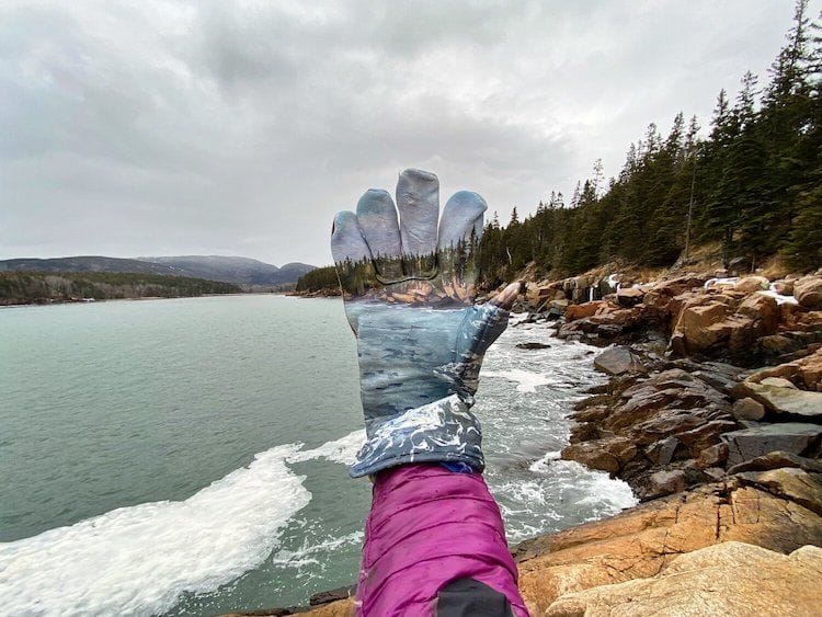 Artist Paints Discarded Items To Blend in With the Landscape Where They Were Found