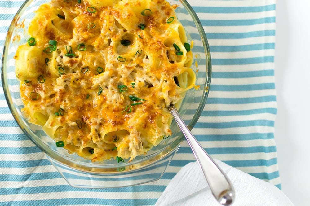 Spicy 4-Cheese Crab Pasta