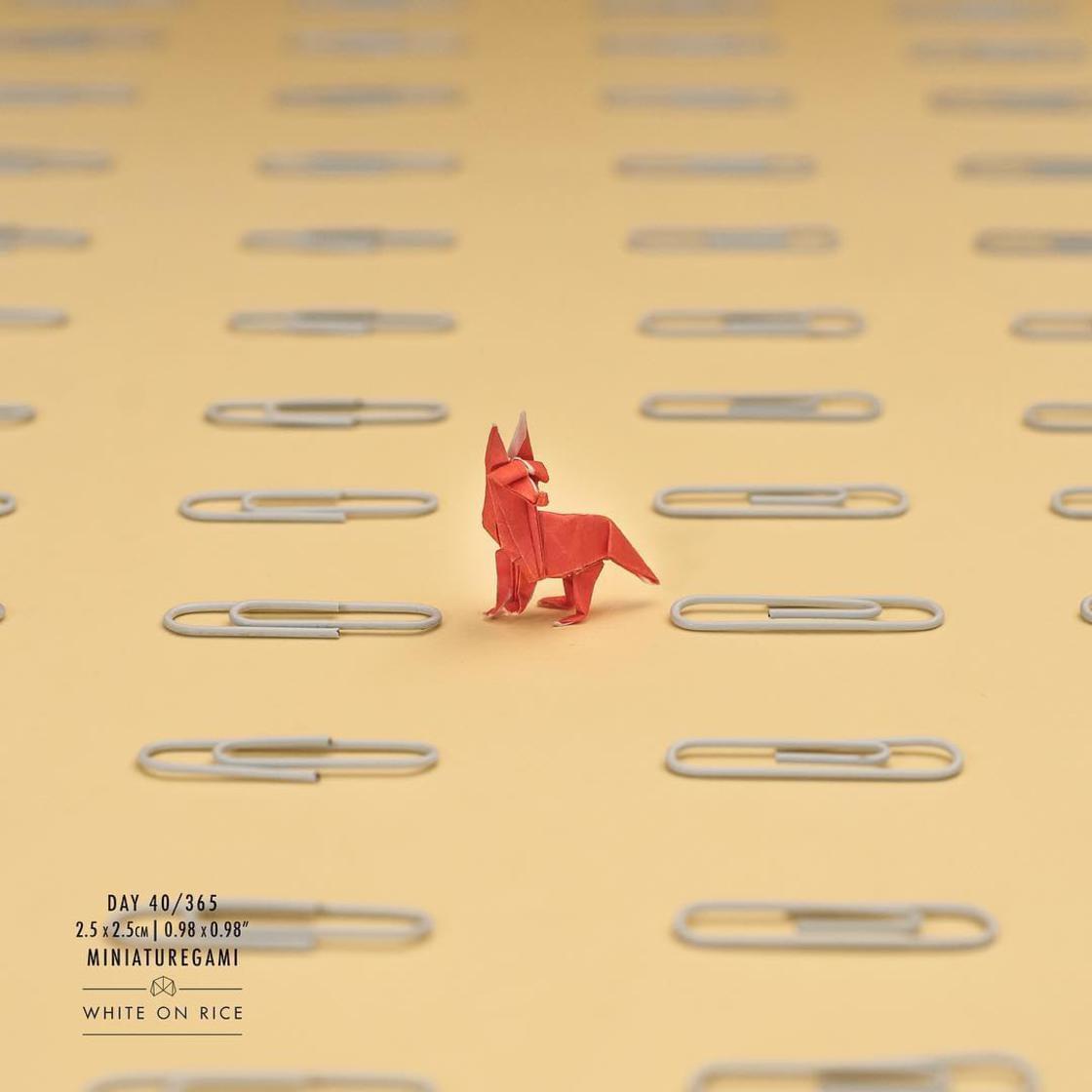 Miniature Origami – This creative is folding a tiny origami every day