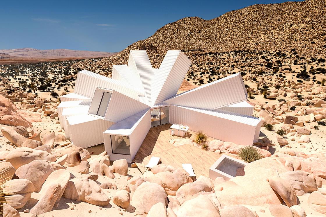 Joshua Tree – An amazing geometric house built from containers