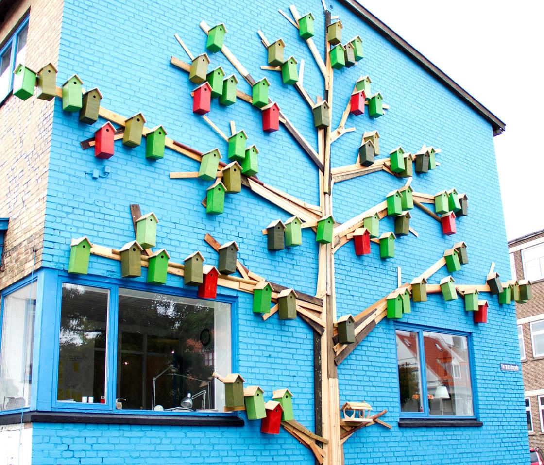 This street artist has built more than 3500 urban bird houses!