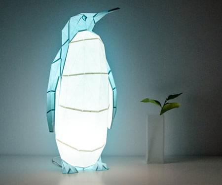 DIY Paper Penguin Lamps