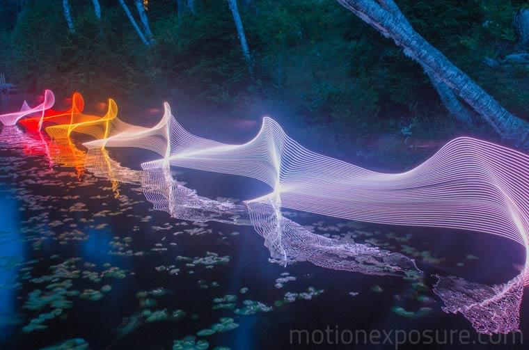 Motion Exposure – When sport and human movement meet light painting