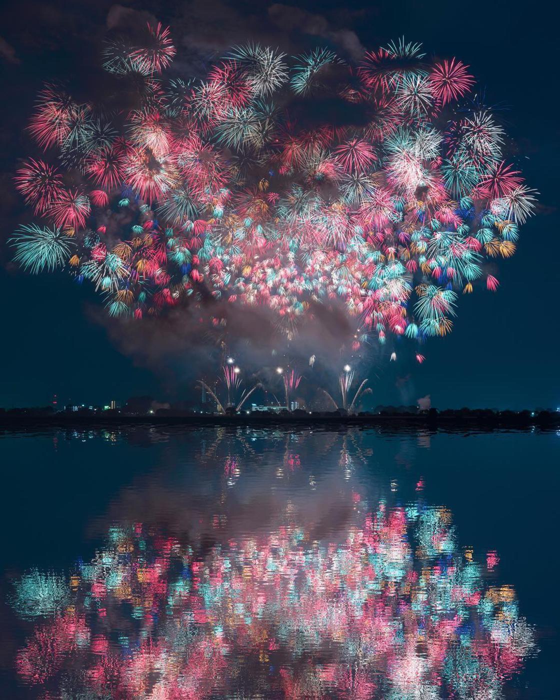 A photographer captures the beauty of fireworks in Japan