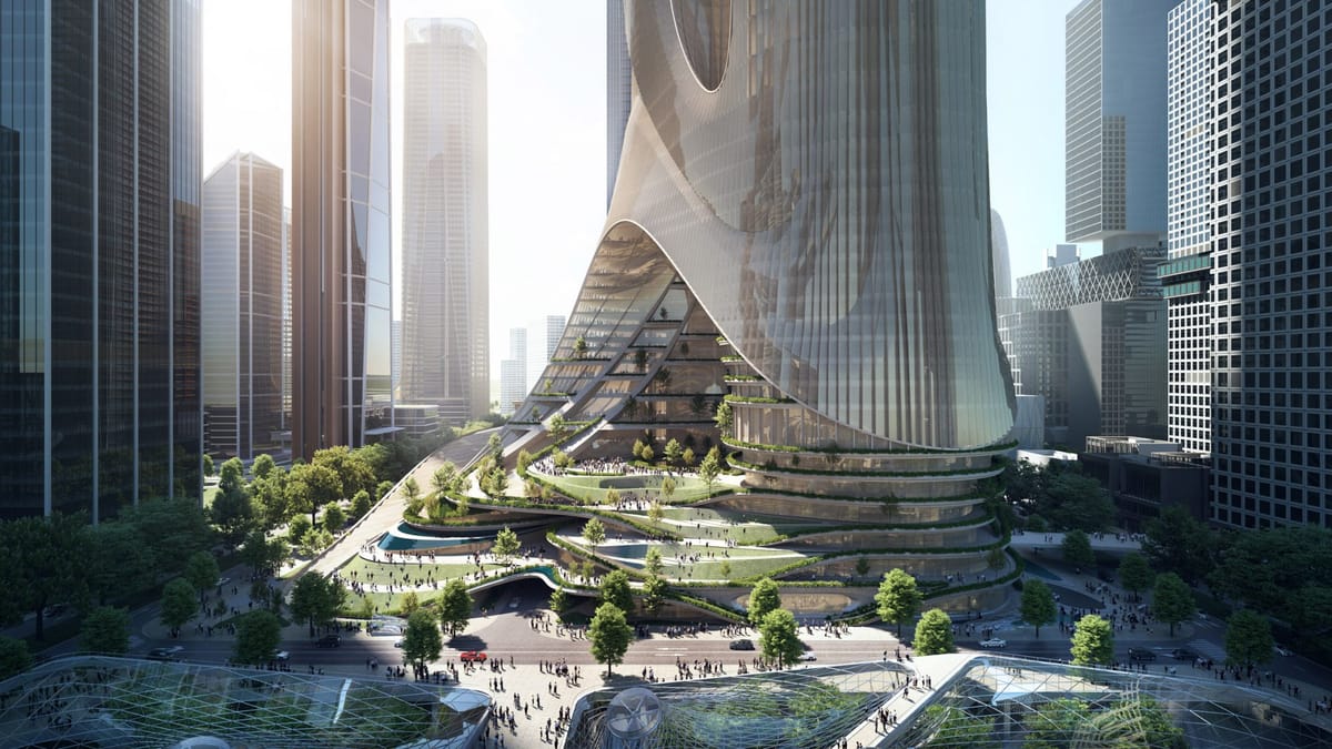Supertall skyscrapers linked by planted terraces to be built in Shenzhen by Zaha Hadid Architects