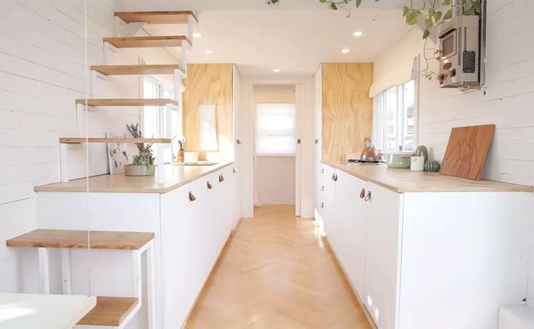 Clever Transformer Furniture Maximizes Space in This Family's DIY Tiny House