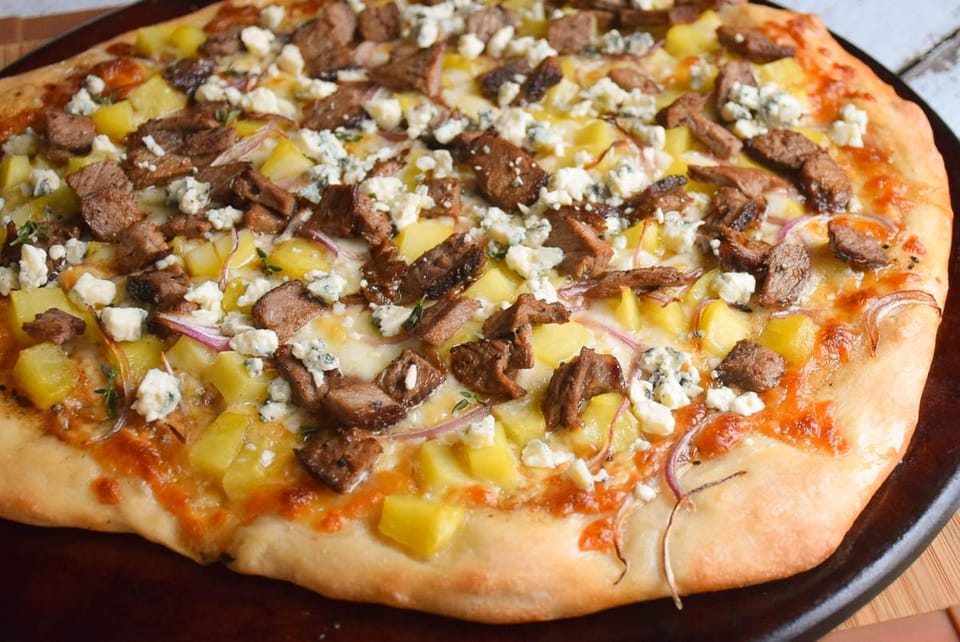 Steak & Potato Pizza