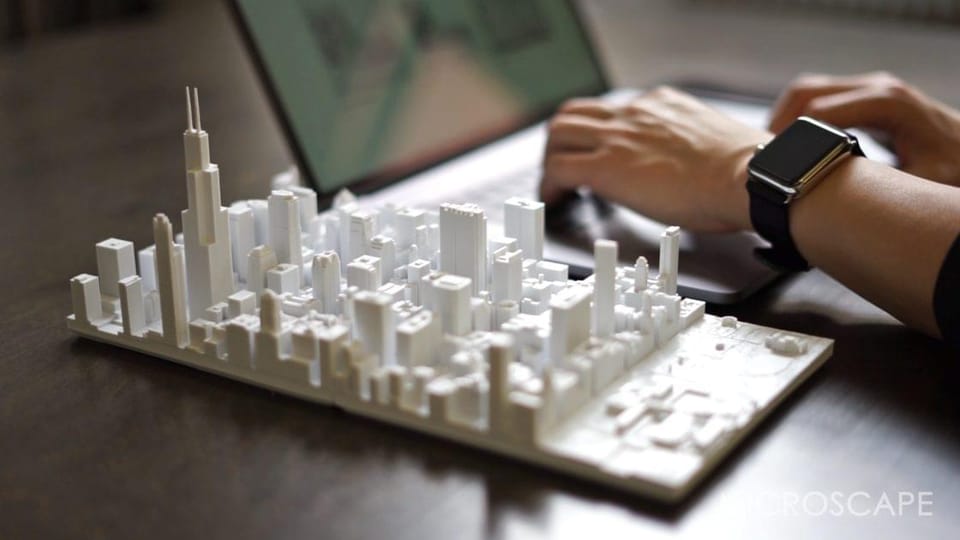 Microscape Captures Downtown Chicago in 3D-Printed Models