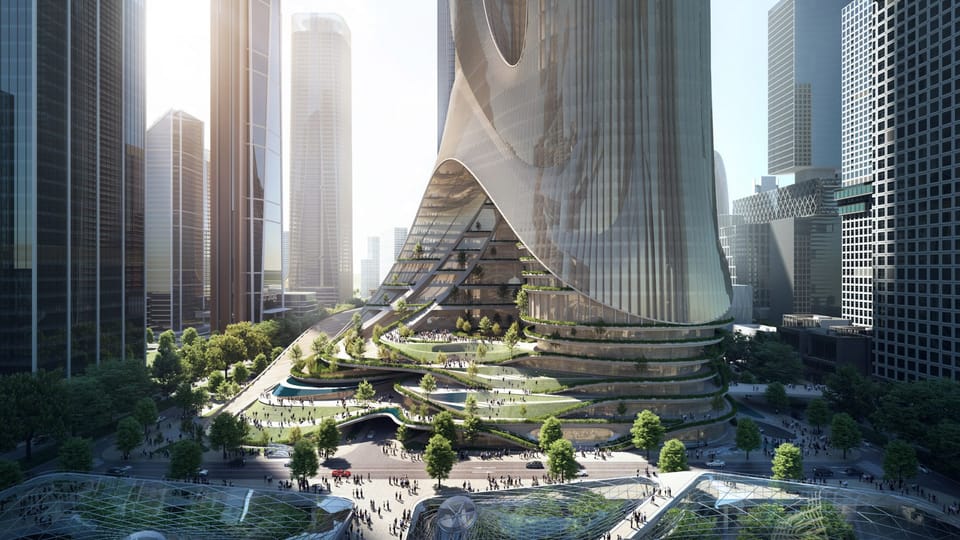 Supertall skyscrapers linked by planted terraces to be built in Shenzhen by Zaha Hadid Architects